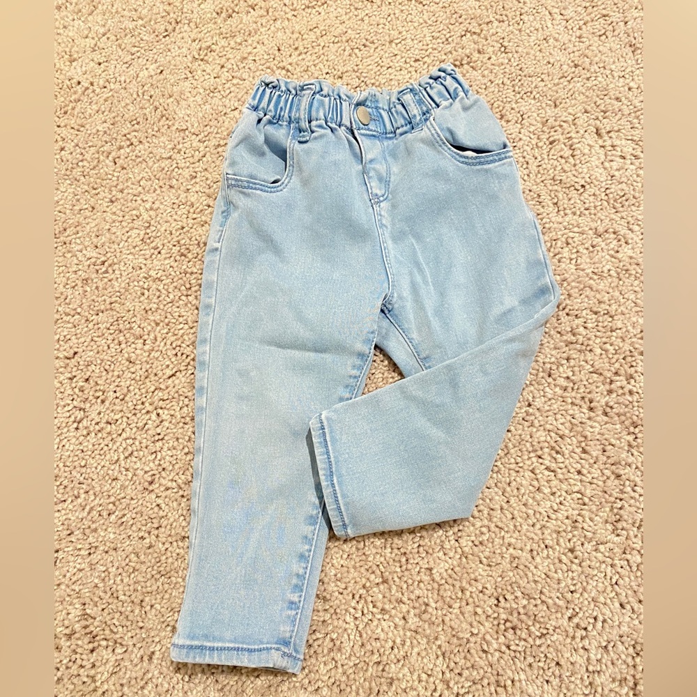 Zara High Waisted Toddler Jean size 9-12mos, 80cm